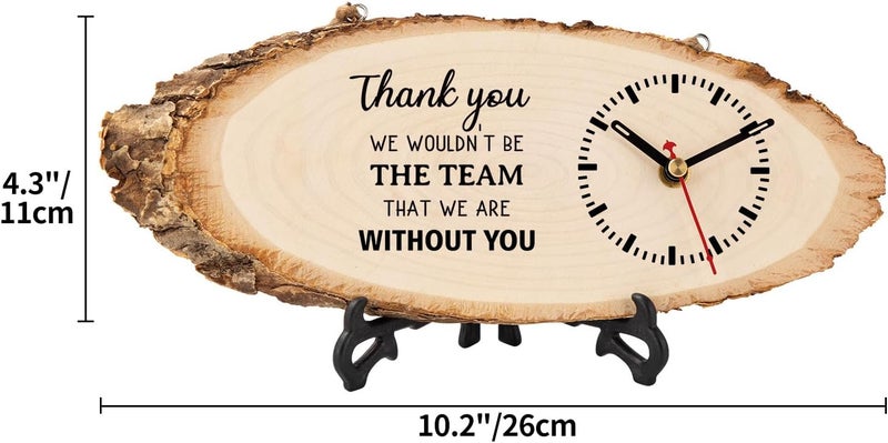 Calibron Boss Gifts for Men, Appreciation Gifts for Employee Boss Wooden Clock, Retirement Gift Going Away Gifts for Leader Manager Coach DIY Clock Large - Image 5